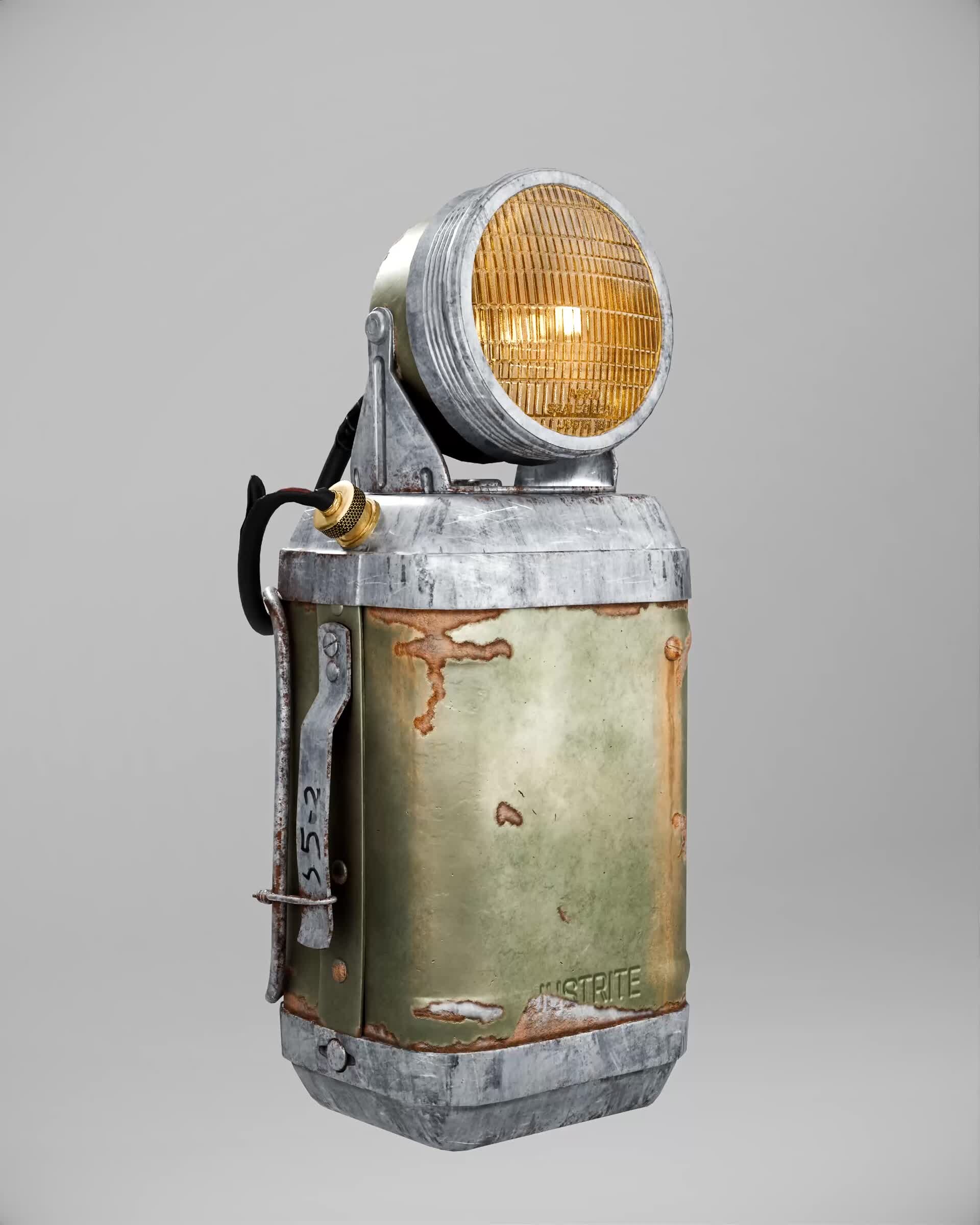 Old Mining Lantern — animation