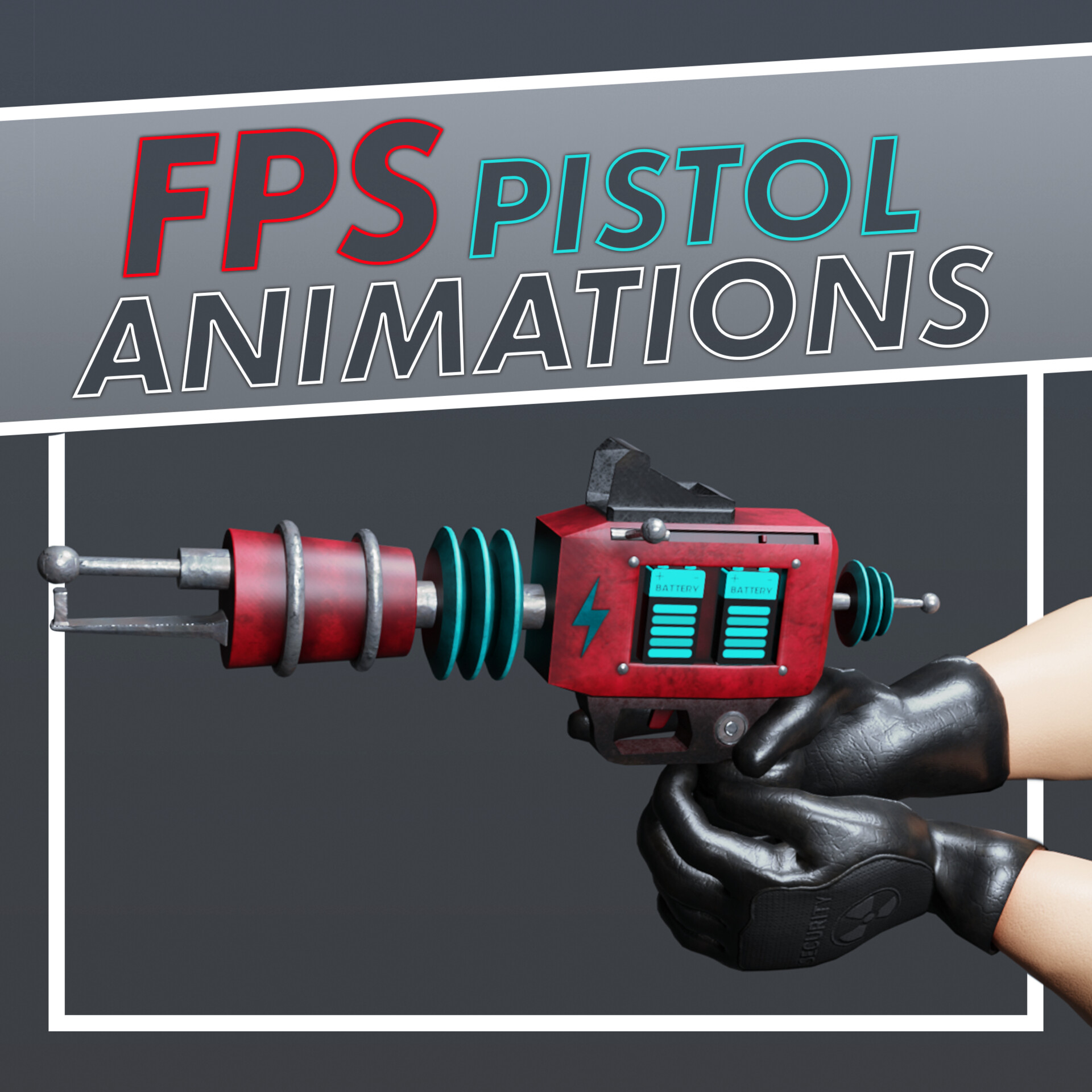 Sci-Fi Pistol FPS Animations