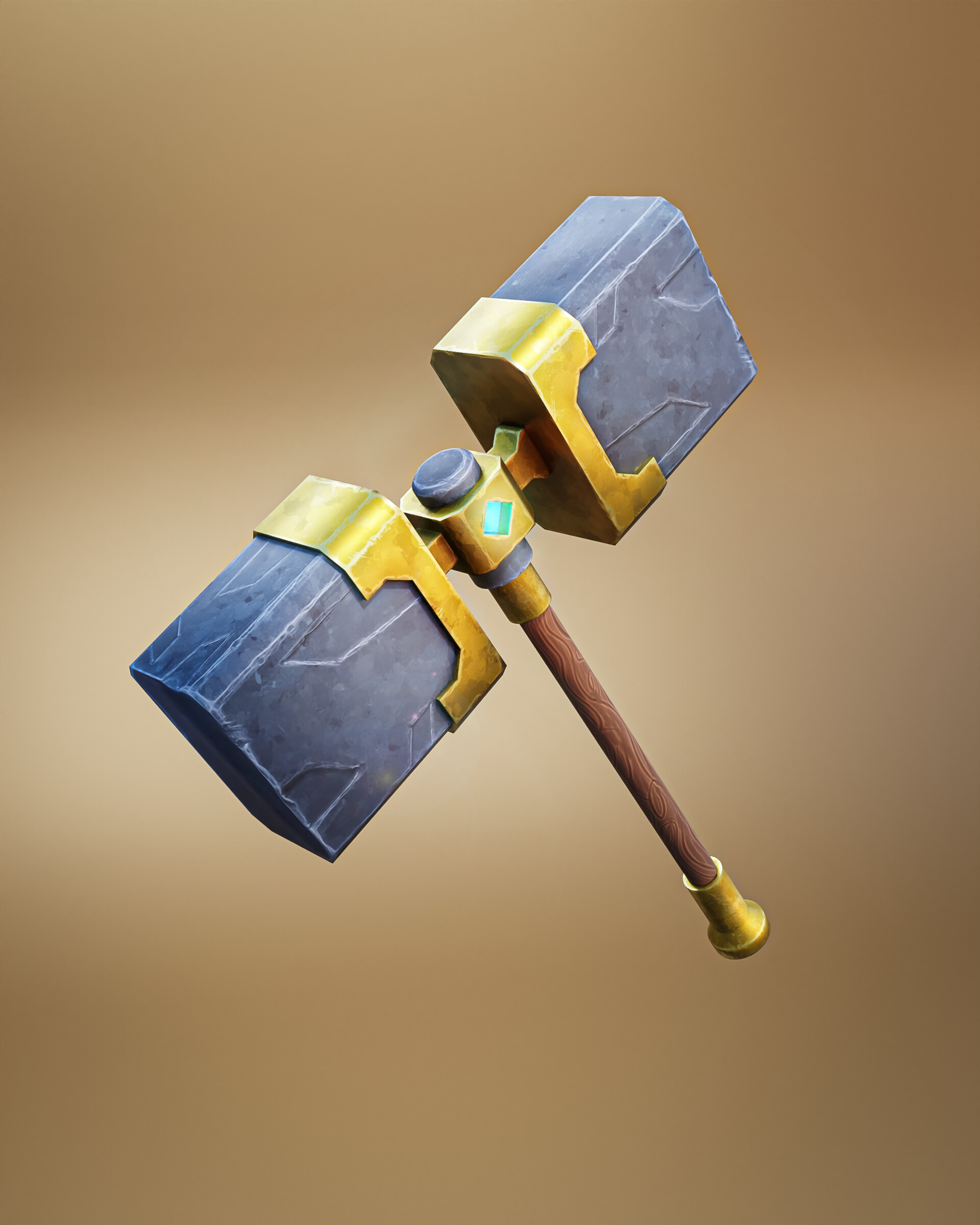 Game Ready Stylized Hammer Model