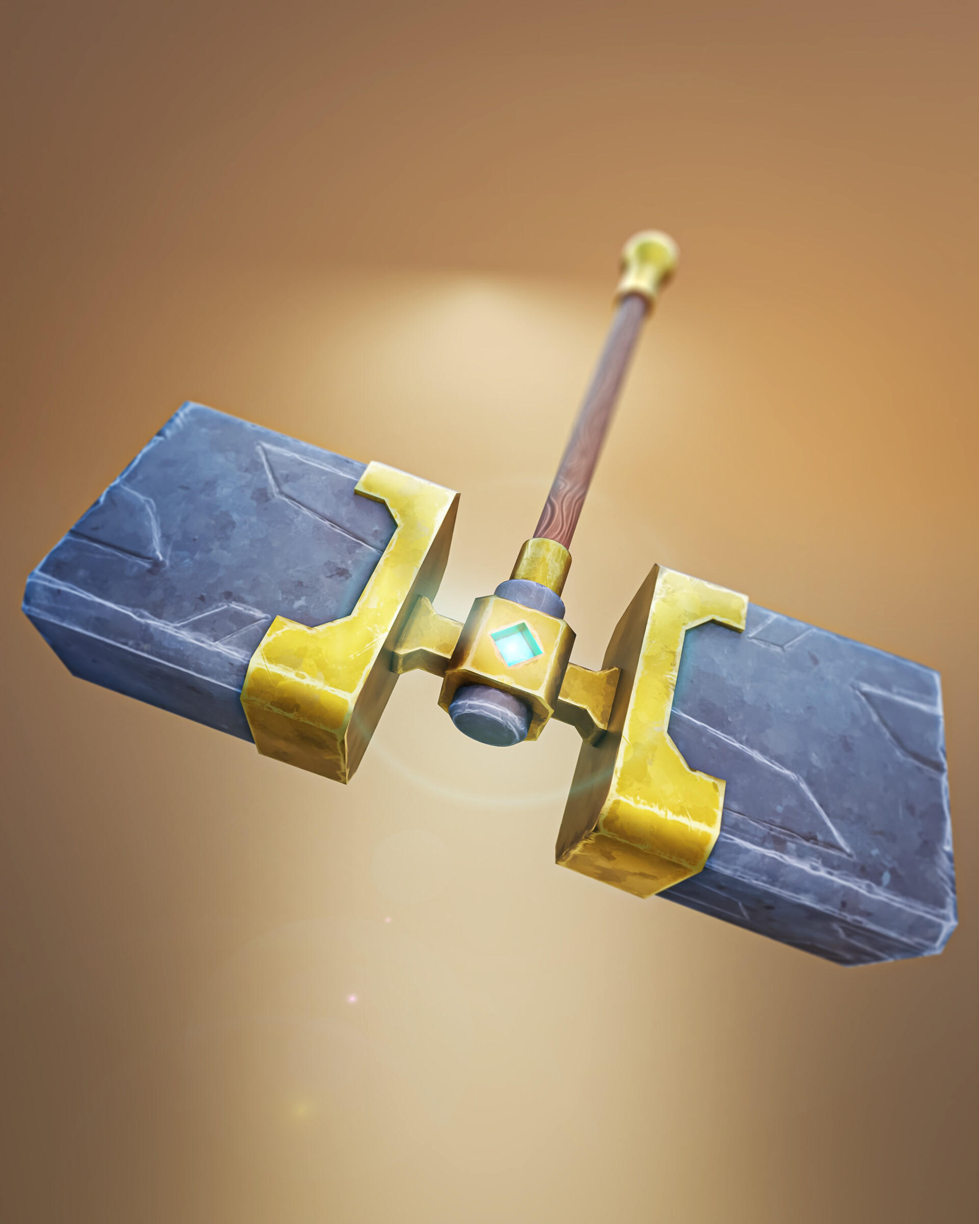 Game Ready Stylized Hammer Model