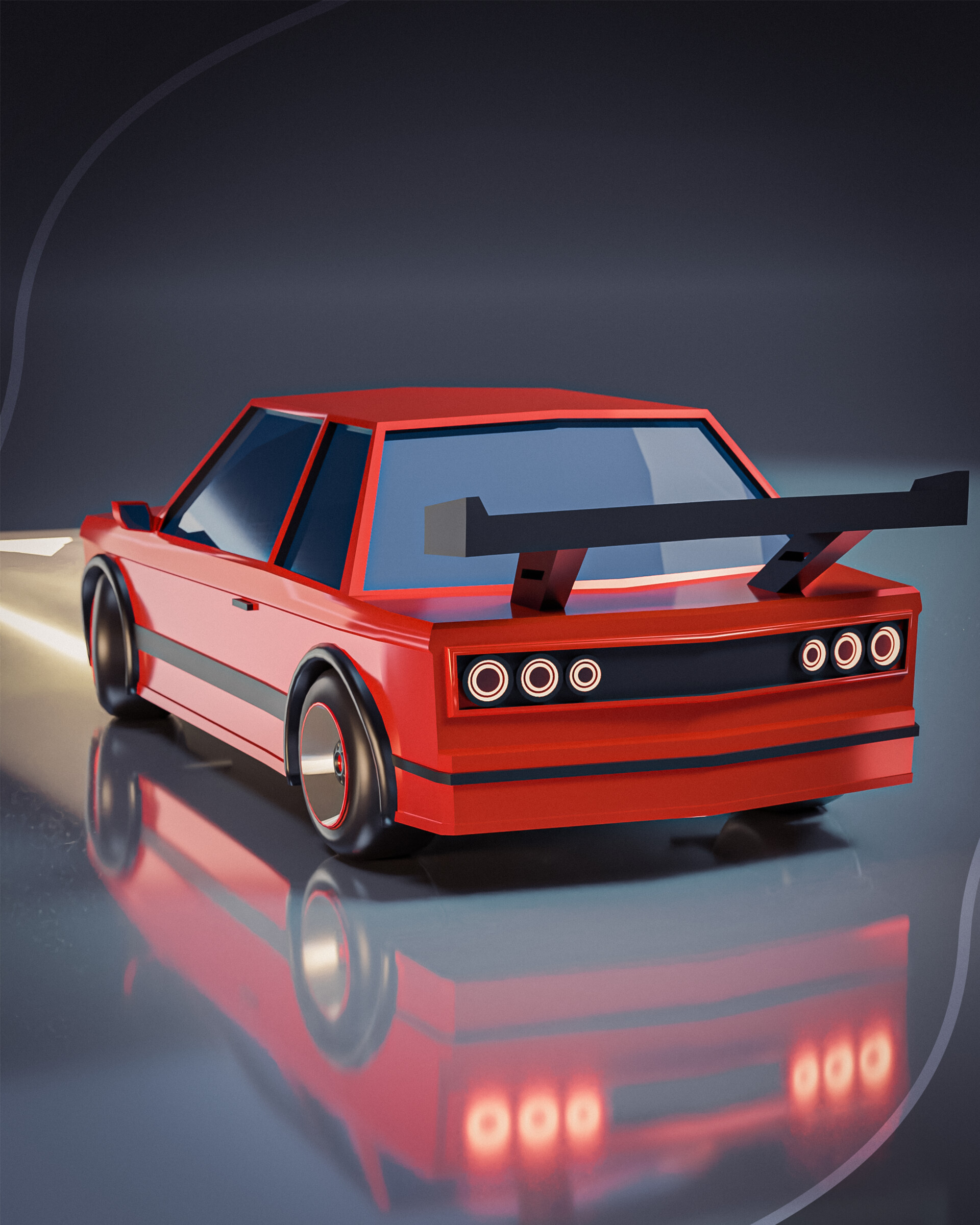 Low Poly Car Model insp.E30