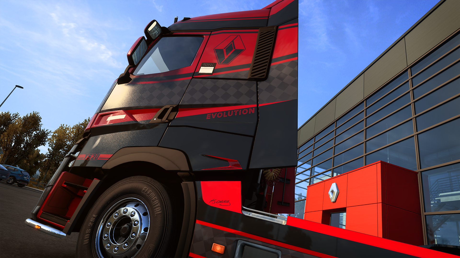 Winning livery in Euro Truck Simulator 2 — cab detail